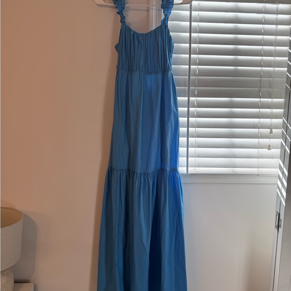 Abercrombie & Fitch Blue Maxi Dress S Tall